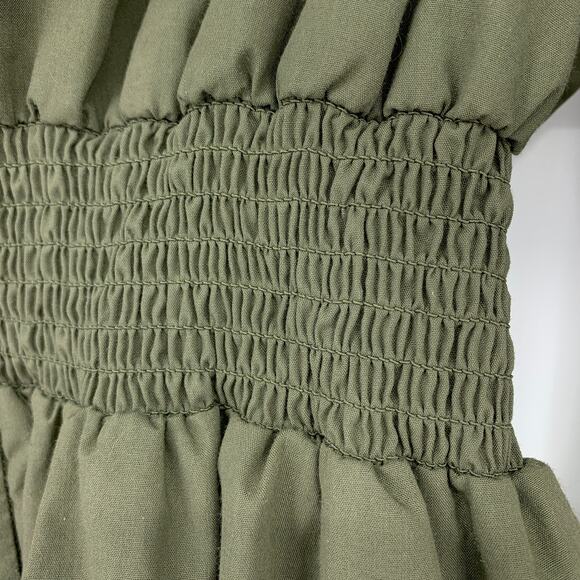 E Hyphen World Gallery Free Size Top Collar Button Up Long Sleeve Cinched Waist - Picture 8 of 8